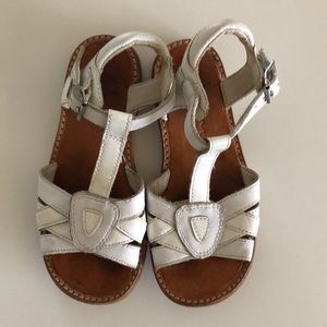 Clark sandals - White leather size 9 1/2